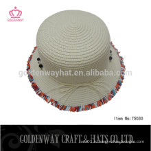 Купить соломенные шляпы пользовательские белые детские соломенные шляпы